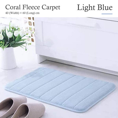 Prostirka za kućnu kupaonicu Neklizajuća memorijska pjena za kupaonicu Otirač za upijanje vode Sobni tepih Meki tepih od koraljnog flisa koji se može prati Dekoracija poda za WC