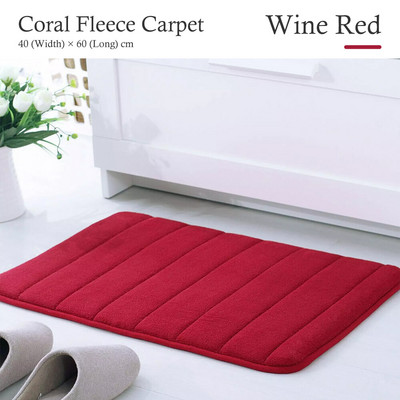 Prostirka za kućnu kupaonicu Neklizajuća memorijska pjena za kupaonicu Otirač za upijanje vode Sobni tepih Meki tepih od koraljnog flisa koji se može prati Dekoracija poda za WC