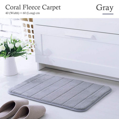 Prostirka za kućnu kupaonicu Neklizajuća memorijska pjena za kupaonicu Otirač za upijanje vode Sobni tepih Meki tepih od koraljnog flisa koji se može prati Dekoracija poda za WC
