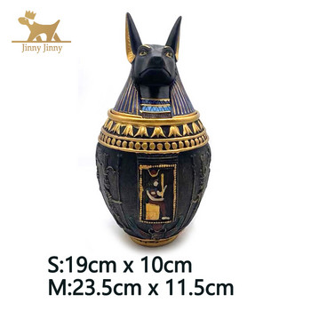 Редка египетска мемориална урна за котка Bastet Anubis Bastet，котешка урна，материал от смола，котешки урни за пепел за вашия домашен любимец