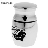 Chzimade Always In My Heart Urne od nehrđajućeg čelika Kućni ljubimci Pepeo za kremiranje pasa Urna Spremnik za uspomene Columbarium Spomenici kućnim ljubimcima