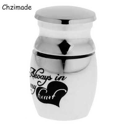 Chzimade Always In My Heart Urne od nehrđajućeg čelika Kućni ljubimci Pepeo za kremiranje pasa Urna Spremnik za uspomene Columbarium Spomenici kućnim ljubimcima