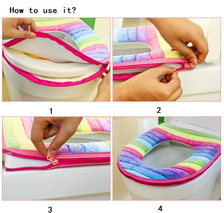 Luksusa samta mežģīņu divdaļīgs tualetes sēdekļa pārklāja komplekts ziemas silts ūdensizturīgs vannas istabas tualetes paklājiņš WC podiņa paklājiņš SWZ053