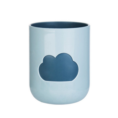 4-värvilised pilvemustrilised hambaharjatopsid Kaasaskantavad koduvannitoa tarvikud Plastikust Creative Thicken Suu pesemiseks mõeldud hoiutopsid