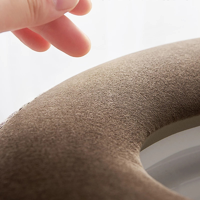 Universalus tualeto sėdynės užvalkalas žiemai šiltas minkštas tualeto kilimėlis vonios kambarys, plaunamas nuimamas užtrauktukas su atverčiamu dangteliu Rankena vandeniui atsparus buitinis