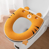 Univerzalna zimska topla navlaka za WC dasku WC WC daska s ručkom Podebljana podloga za WC dasku Dodaci za kupaonicu
