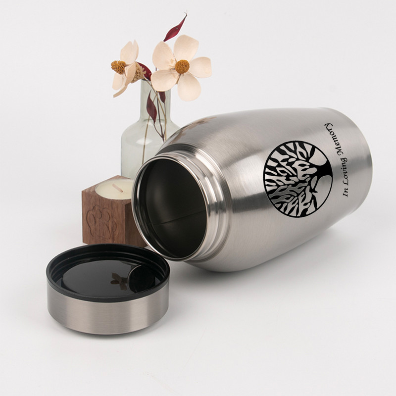 500 ml nerūsējošā tērauda Mājdzīvnieki Urnas Suņi Kaķi Putni Kremācijas Pelni Urna Piemiņas lādītes bēru piemiņas zīmēm Kolumbārijs