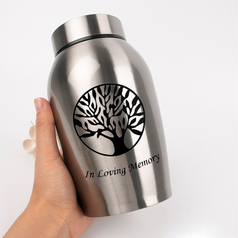 500 ml nerūsējošā tērauda Mājdzīvnieki Urnas Suņi Kaķi Putni Kremācijas Pelni Urna Piemiņas lādītes bēru piemiņas zīmēm Kolumbārijs