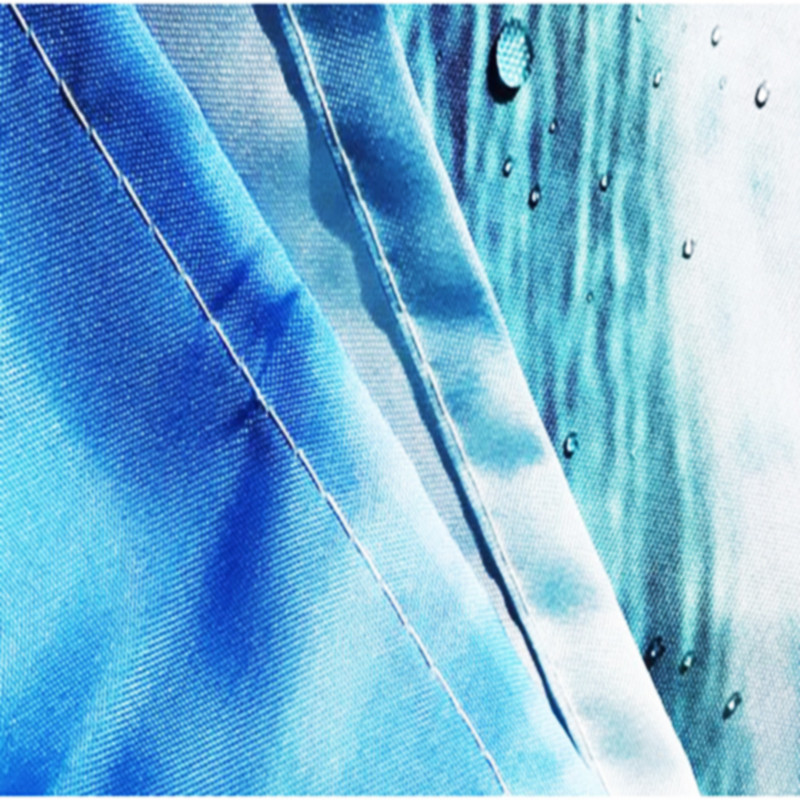 Ocean World Pattern vannas paklāja komplekts ar dušas aizkaru tualetes paklāja paklājs, neslīdošs vannas istabas grīdas paklājiņš U veida dušas paklāju komplekts