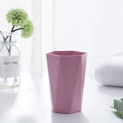 Mājsaimniecības pāris zobu suku krūzes Kviešu salmu mutes skalošanas līdzekļa uzglabāšanas organizators Ceļojumu pārnēsājama suku krūze Mājas vannas istabas rīki