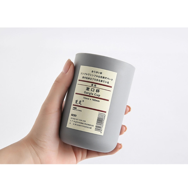 Vannas istabas zobu birstes turētāja krūze 300 ml plastmasas krūze mutes skalojamā krūze plastmasas krūze