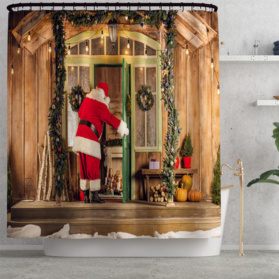 Prostirka za kupaonski tepih Božićni dekor za dom Prostirka za kupaonicu i komplet zavjesa za tuš WC podloga Protuklizna podloga za noge za tepih za kupaonicu