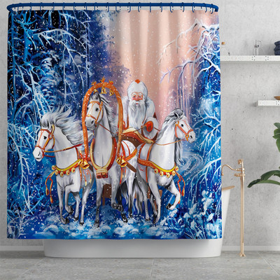 Prostirka za kupaonski tepih Božićni dekor za dom Prostirka za kupaonicu i komplet zavjesa za tuš WC podloga Protuklizna podloga za noge za tepih za kupaonicu