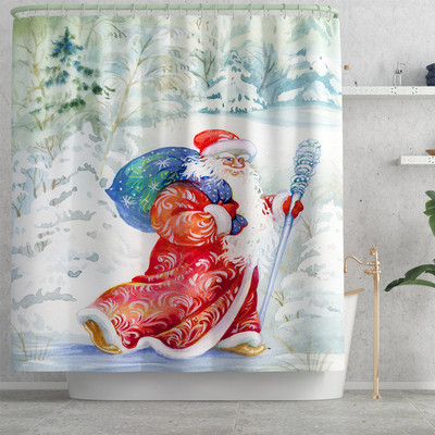 Prostirka za kupaonski tepih Božićni dekor za dom Prostirka za kupaonicu i komplet zavjesa za tuš WC podloga Protuklizna podloga za noge za tepih za kupaonicu