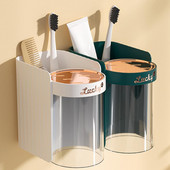 Zidna magnetska usisna četkica za zube Držač čaša kupaonica naopako češalj za asfalt pasta za zube police set za pranje čaša za grgljanje