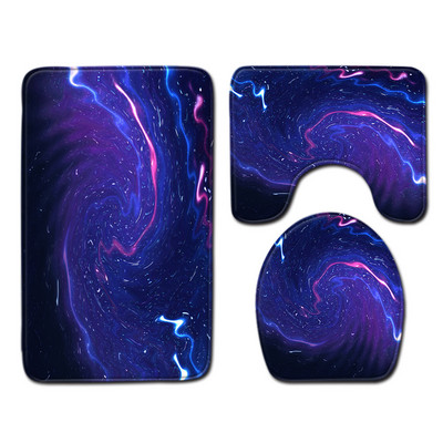 Prostirka za kupanje u kupaonici Vodootporna protiv klizanja Otisak zvjezdanog neba Set za tuš WC set prostirki Set upijajućih prostirki za noge Jastuk za WC sjedalo