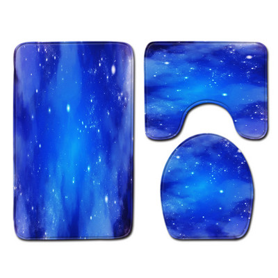 Prostirka za kupanje u kupaonici Vodootporna protiv klizanja Otisak zvjezdanog neba Set za tuš WC set prostirki Set upijajućih prostirki za noge Jastuk za WC sjedalo