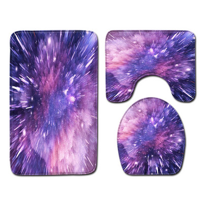 Prostirka za kupanje u kupaonici Vodootporna protiv klizanja Otisak zvjezdanog neba Set za tuš WC set prostirki Set upijajućih prostirki za noge Jastuk za WC sjedalo