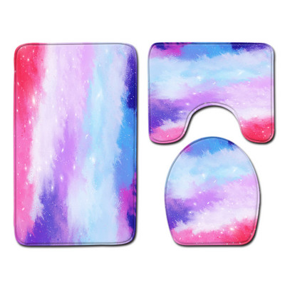 Prostirka za kupanje u kupaonici Vodootporna protiv klizanja Otisak zvjezdanog neba Set za tuš WC set prostirki Set upijajućih prostirki za noge Jastuk za WC sjedalo