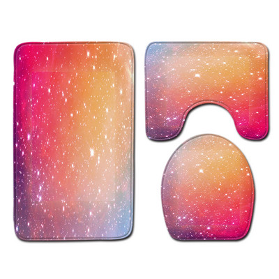 Prostirka za kupanje u kupaonici Vodootporna protiv klizanja Otisak zvjezdanog neba Set za tuš WC set prostirki Set upijajućih prostirki za noge Jastuk za WC sjedalo