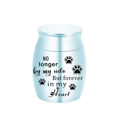 Urne za kremiranje Držač pepela Keepsake Memorijal od aluminijske legure Spomen Mini Urna Pogreb za ljubimca, mačku, psa, pticu - s crnom vrećicom za pakiranje