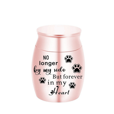 Urne za kremiranje Držač pepela Keepsake Memorijal od aluminijske legure Spomen Mini Urna Pogreb za ljubimca, mačku, psa, pticu - s crnom vrećicom za pakiranje