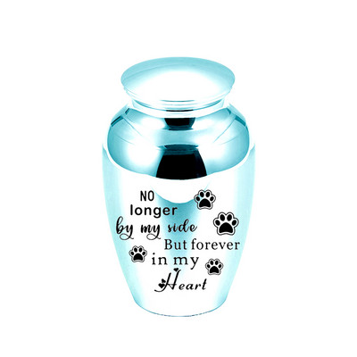 Urne za kremiranje Držač pepela Keepsake Memorijal od aluminijske legure Spomen Mini Urna Pogreb za ljubimca, mačku, psa, pticu - s crnom vrećicom za pakiranje