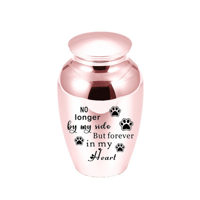 Urne za kremiranje Držač pepela Keepsake Memorijal od aluminijske legure Spomen Mini Urna Pogreb za ljubimca, mačku, psa, pticu - s crnom vrećicom za pakiranje