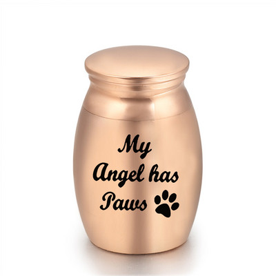 Mini urna od ružičastog zlata za pepeo Gravirane male urne za uspomene Spremnik za kremaciju Staklenka Metalni kovčeg Držač pepela za uspomene ljudski ljubimac