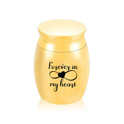 Novi dizajn Zlatno Srebrni kućni ljubimac Ljudski pepeo od aluminijske legure Urna za kremiranje Pogrebne urne za mačke, pse, životinje, ljubimce visoke kvalitete