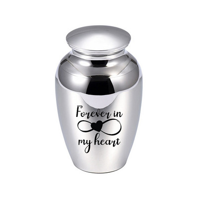 Novi dizajn Zlatno Srebrni kućni ljubimac Ljudski pepeo od aluminijske legure Urna za kremiranje Pogrebne urne za mačke, pse, životinje, ljubimce visoke kvalitete