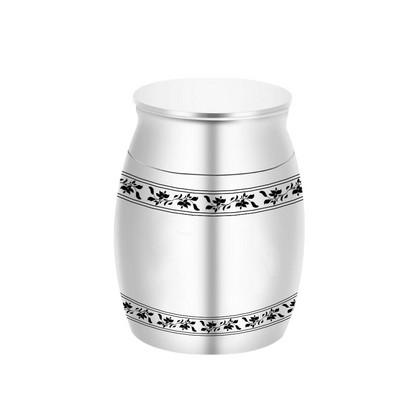 Alumīnija sakausējums Maza urna Mājdzīvnieki Suns Kaķis Ķepu apdruka Ziedu aplis Kremācija Pelni Urna Piemiņas zārks Cilvēka mājdzīvnieka suvenīrs