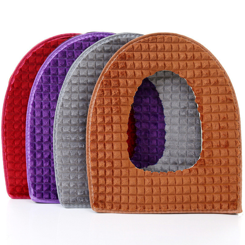 1kom Zimska baršunasta mekana navlaka za WC školjku periva kupaonska stolica za debljanje topli jastučići