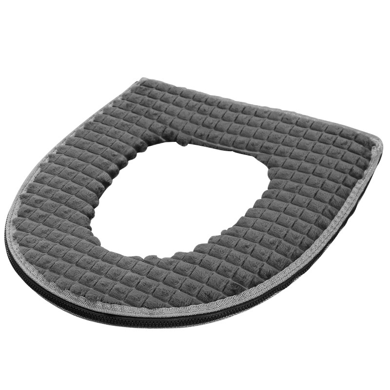 1kom Zimska baršunasta mekana navlaka za WC školjku periva kupaonska stolica za debljanje topli jastučići