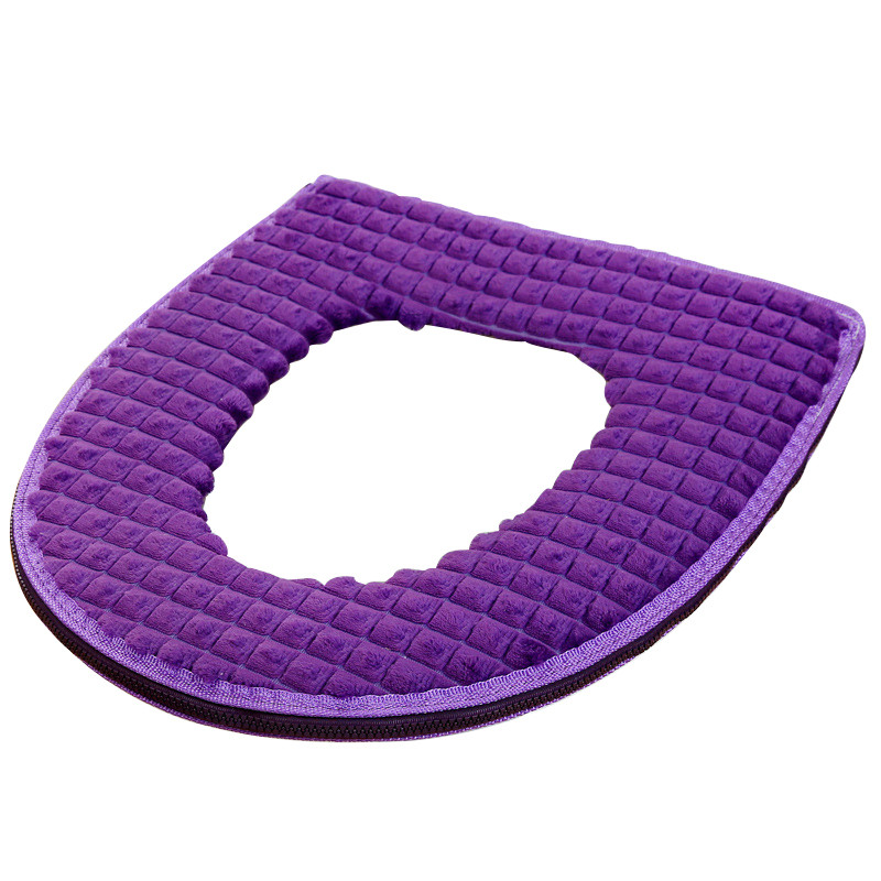 1kom Zimska baršunasta mekana navlaka za WC školjku periva kupaonska stolica za debljanje topli jastučići