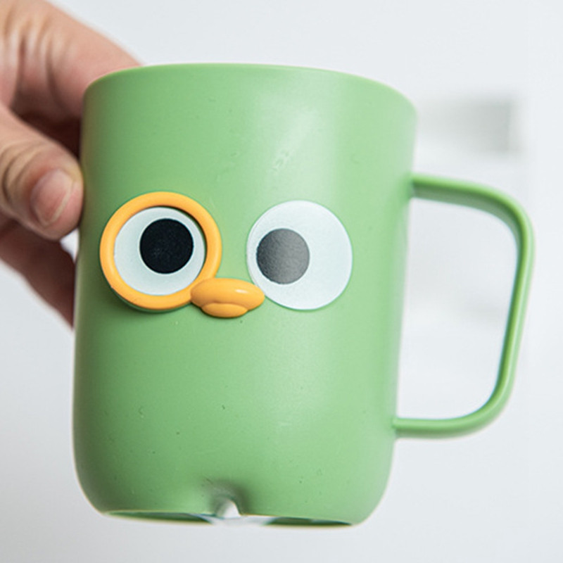 Jauka multfilma mutes skalojamā līdzekļa krūze Creative Food Klasificate Children Brushing Glass Plastmasas glāzīte zobu birstes glāzīte Vannas istabas veļas mazgājamās mašīnas piederumi