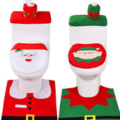 Božićna navlaka za WC sjedalo Djed Božićnjak Kupaonska prostirka Božićna navlaka za WC sjedalo Merry Christmas Decor For Home 2022 Noel Natal