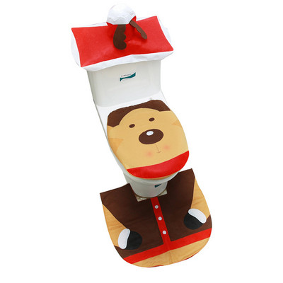 Božićna navlaka za WC sjedalo Djed Božićnjak Kupaonska prostirka Božićna navlaka za WC sjedalo Merry Christmas Decor For Home 2022 Noel Natal