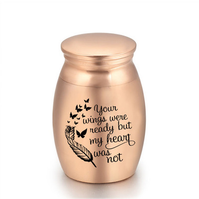 Male urne za uspomene za pepeo Mini urne za kremiranje aluminijske legure pas mačka ljubimac spomen kovčezi držač pepela