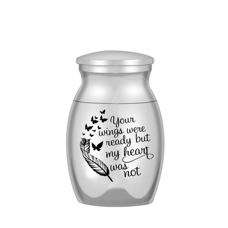 Male urne za uspomene za pepeo Mini urne za kremiranje aluminijske legure pas mačka ljubimac spomen kovčezi držač pepela