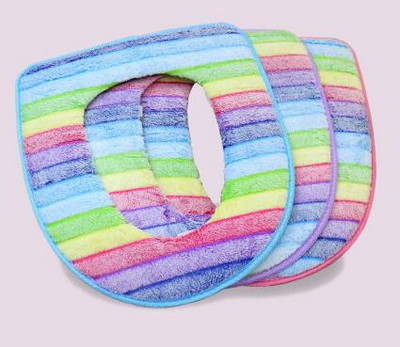 Rainbow Coral Velvet topla i udobna navlaka za WC sjedalo za kupaonicu Jastučići s uzorkom bundeve