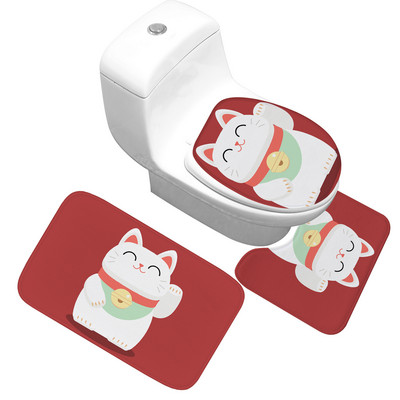 Zeegle Set prostirki za kupaonicu WC prostirke Protuklizna WC Podna prostirka Kupaonski tepisi Set prostirki za kupaonicu Tepih za tuš kabinu