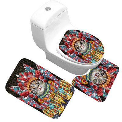 Zeegle Set prostirki za kupaonicu WC prostirke Protuklizna WC Podna prostirka Kupaonski tepisi Set prostirki za kupaonicu Tepih za tuš kabinu
