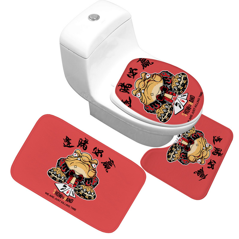 Zeegle Set prostirki za kupaonicu WC prostirke Protuklizna WC Podna prostirka Kupaonski tepisi Set prostirki za kupaonicu Tepih za tuš kabinu