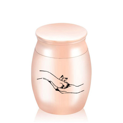 Mini kućni ljubimac urna za kremiranje pas i vlasnik uzorka držač pepela pogrebna posuda za kremiranje pet boja