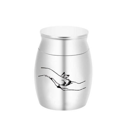 Mini kućni ljubimac urna za kremiranje pas i vlasnik uzorka držač pepela pogrebna posuda za kremiranje pet boja