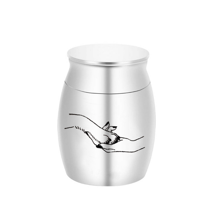 Mini kućni ljubimac urna za kremiranje pas i vlasnik uzorka držač pepela pogrebna posuda za kremiranje pet boja