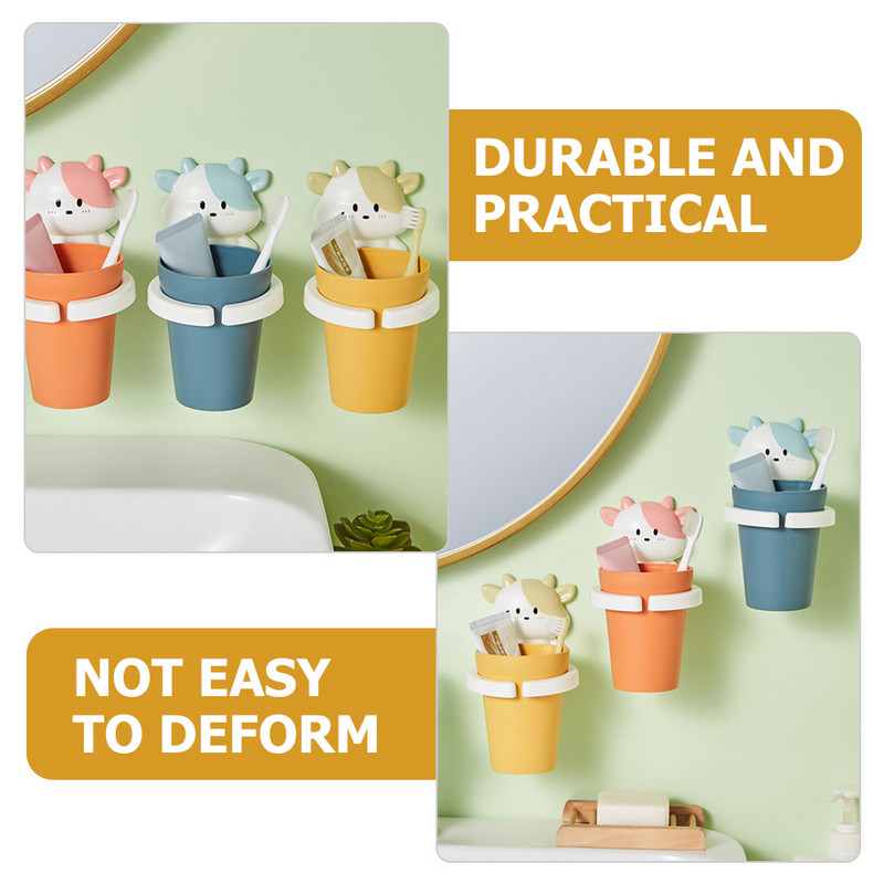 Crtana krava Čaša za grgljanje Zidna čašica za četkicu za zube Držač četkice za zube Dječja čašica za grgljanje Crtana čašica za ispiranje usta modna ukrasna čašica