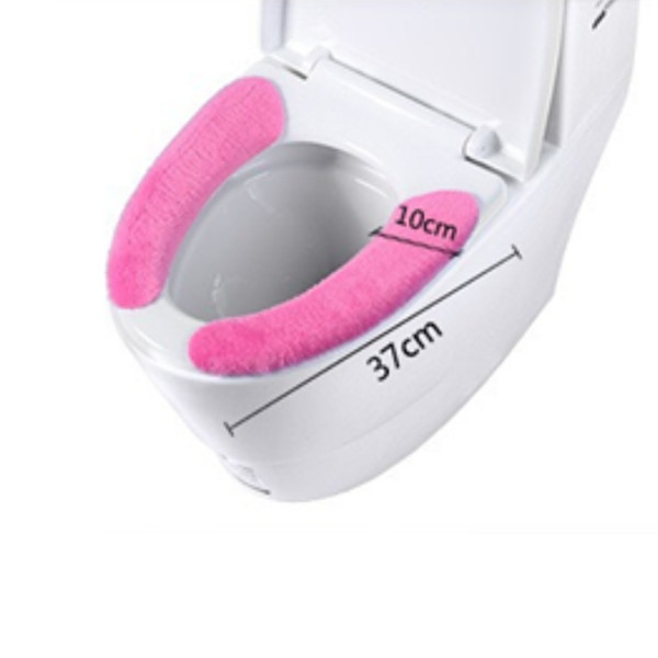 Zimska debela flanelska navlaka za WC sjedalo Baršunasti jastuk WC naljepnice WC navlaka Univerzalna periva kupaonska oprema WC prostirka