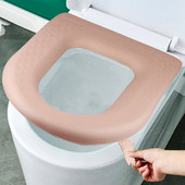 Capac pentru scaun de toaletă moale, rezistent la apă, lavabil pentru baie, covoraș pentru scaun, pernă, scaun de toaletă universal, bideu, accesorii pentru baie